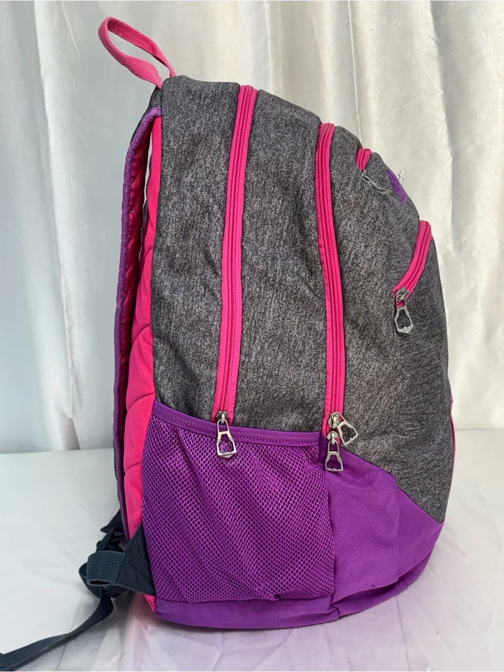Adidas Foundation Multi-Compartment Backpack Purple Pink Gray